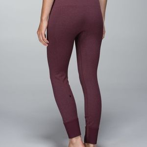 Lululemon Ebb to Street Pant Heathered Bordeaux